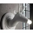 Väggapplikation i matt vit keramisk modern design i Cervo - Memento Viadurini