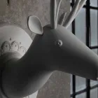 Väggapplikation i matt vit keramisk modern design i Cervo - Memento Viadurini