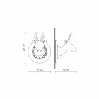 Väggapplikation i matt vit keramisk modern design i Cervo - Memento Viadurini