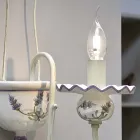 Vägglampa i handmålad keramik och lackad mässing - Sanremo Viadurini