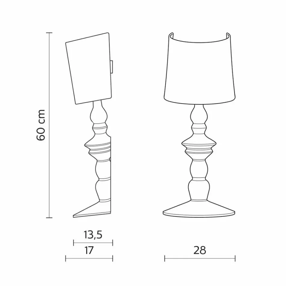 Vägglampa i målbar keramik och lampskärm i vitt linne - Cadabra Viadurini