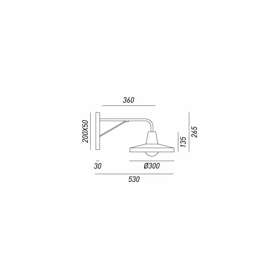 Wall lampetter antik stil industriell järn Sally Il Fanale Viadurini