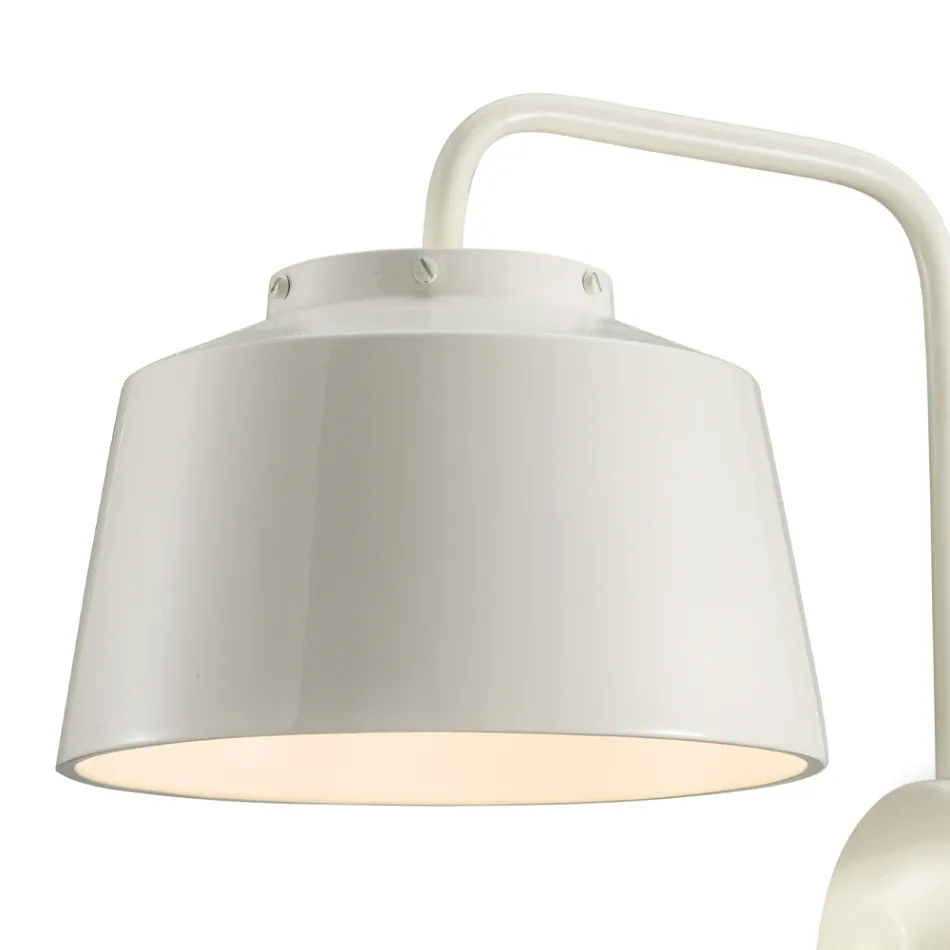 Vägglampa i metall och handgjord keramik med dubbel öppning - 50S Viadurini