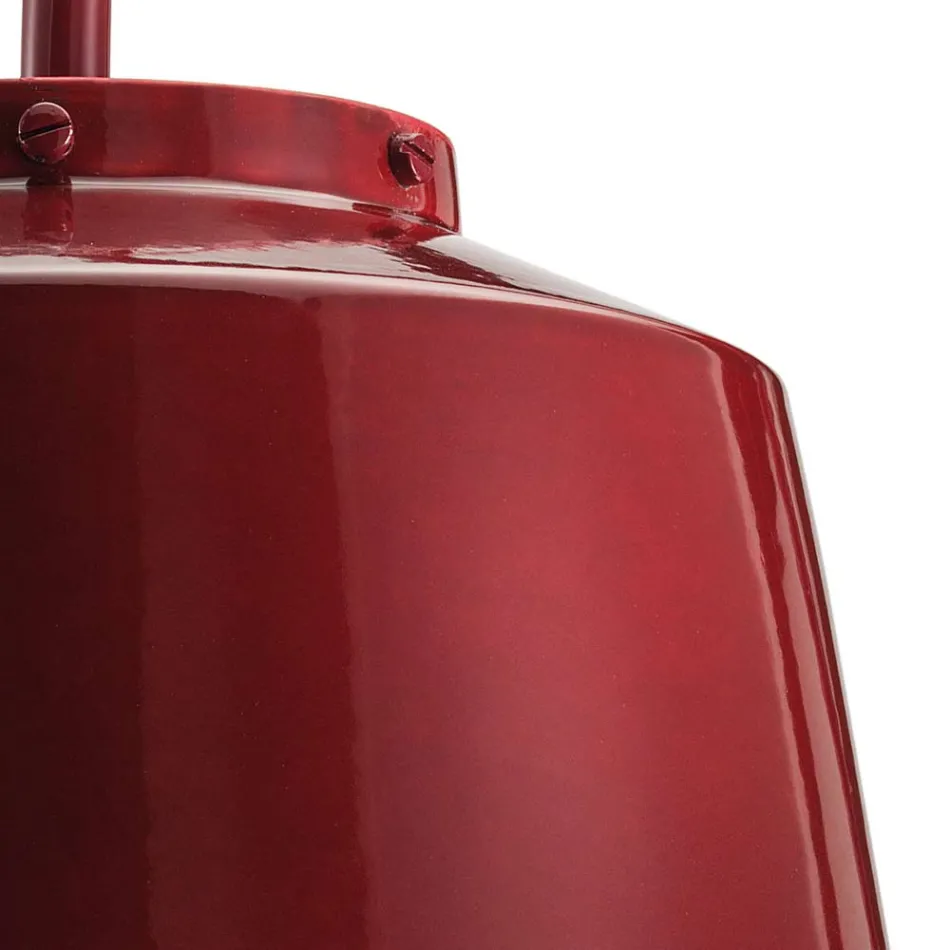 Vägglampa i metall och handgjord keramik med dubbel öppning - 50S Viadurini