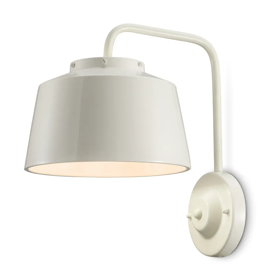 Vägglampa i metall och handgjord keramik med dubbel öppning - 50S Viadurini