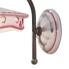 Vintage järnkeramisk vägglampa Handgjord perforerad - Alessandria Viadurini