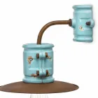 Applikation till spotlight vägg keramik och metall hantverk Katy Viadurini