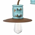 Applikation till spotlight vägg keramik och metall hantverk Katy Viadurini