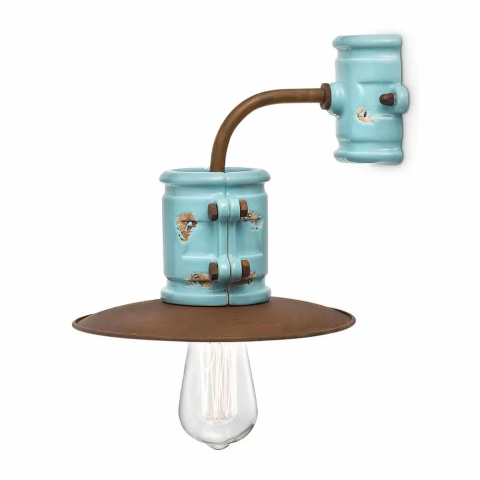 Applikation till spotlight vägg keramik och metall hantverk Katy Viadurini