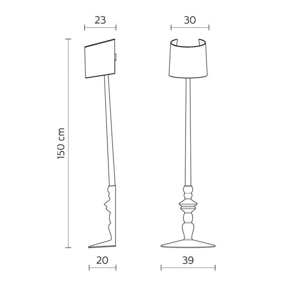 Högväggsapplikation i vit keramik och lampskärm i linnedesign - Cadabra Viadurini