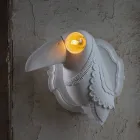 Vägglampa i matt vit keramisk modern italiensk design - Tucano Viadurini