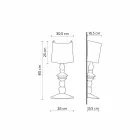 Vägglampa i målbar keramik med modern designskärm - Cadabra Viadurini