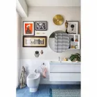 Vägglampa i plisserad naturlig mässing 2 storlekar - Pliè av Il Fanale Viadurini