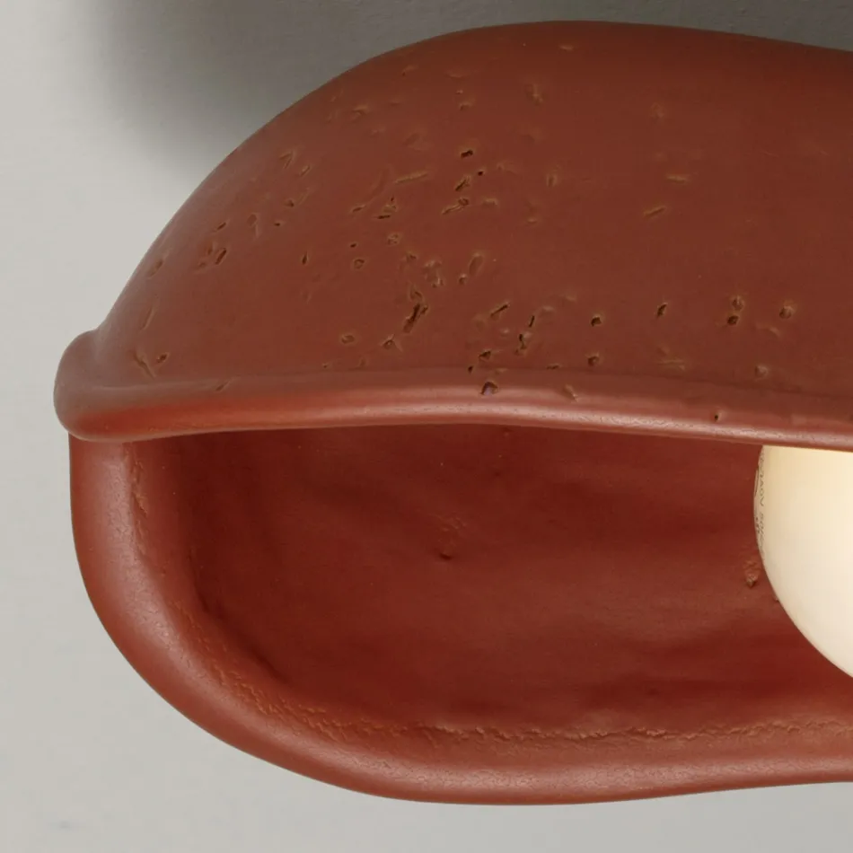 Handgjord toskansk majolica vägglampa tillverkad i Italien - Toscot Bistrò Viadurini