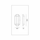 Handgjord vägglampa i glas och mässing 1 eller 2 lampor - bundet av Il Fanale Viadurini