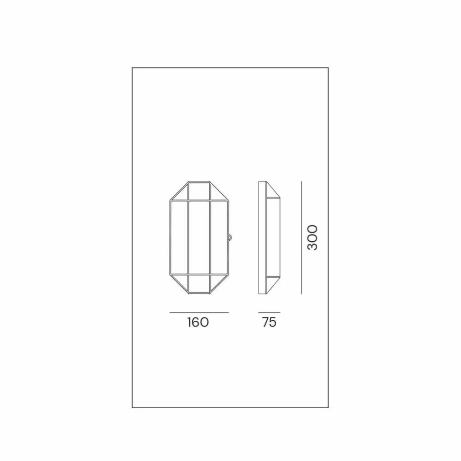 Handgjord vägglampa i glas och mässing 1 eller 2 lampor - bundet av Il Fanale Viadurini