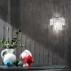 Klassisk applikation i guld eller silver metall och kristallhängen - Jerome Viadurini