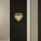 Klassisk vägglampa i venetianskt glas och metall Tillverkad i Italien - Artemide Viadurini