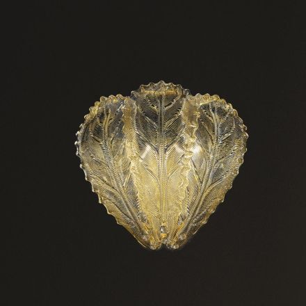 Klassisk vägglampa i venetianskt glas och metall Tillverkad i Italien - Artemide Viadurini
