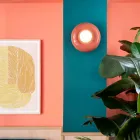 Vägglampa med diffusor i opalglas Tillverkad i Italien - Bumbum Viadurini