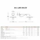 APPLIKATIONS med Kung Lear glas i koppar, aluminium och mässing Viadurini