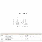 Infälld utsida en Giulietta Sprint liten ljus Viadurini