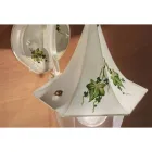 Utomhusvägglampa i handmålad aluminium och Edere-dekoration - Arezzo Viadurini