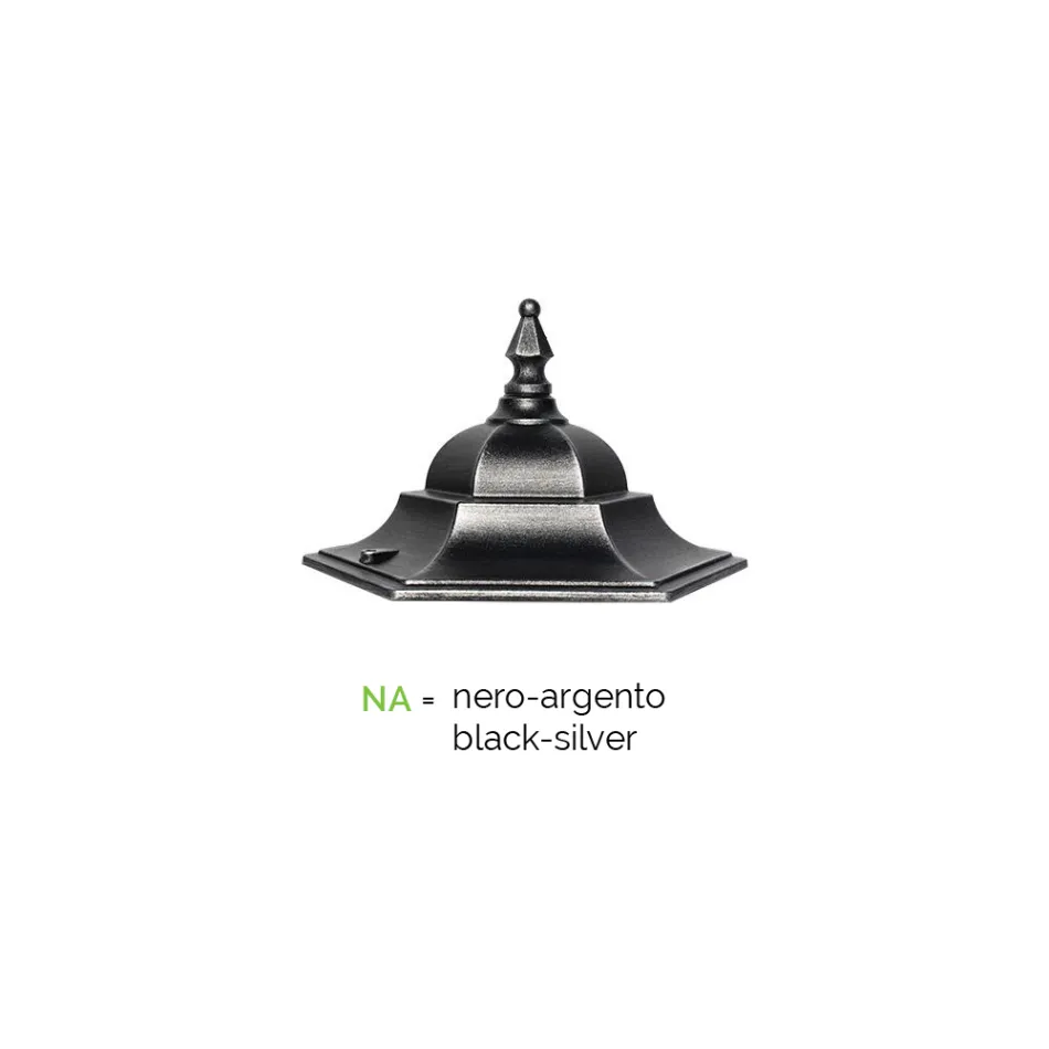 Utomhusvägglampa i aluminium och glas Made in Italy Vintage - Janira Viadurini