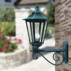 Utomhusvägglampa i aluminium och glas Made in Italy Vintage - Janira Viadurini