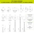 Utomhusvägglampa i pressgjuten aluminium och akrylsfär - Trovanero Viadurini