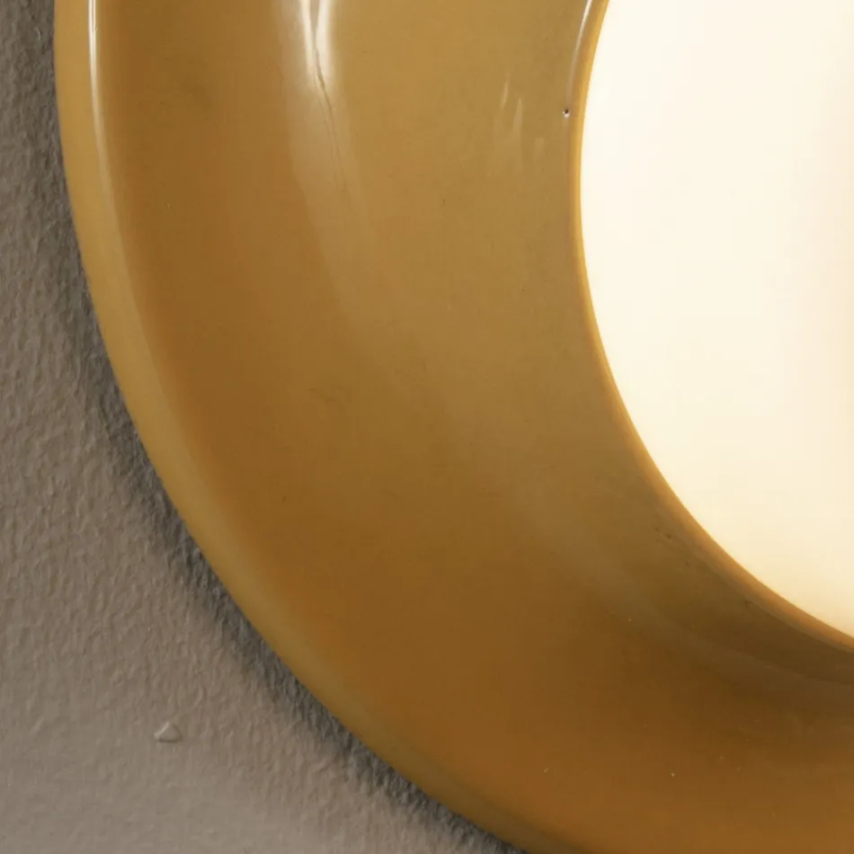 Utomhus vägglampa i Majolica och blåst glas tillverkat i Italien - Toscot Swinger Viadurini