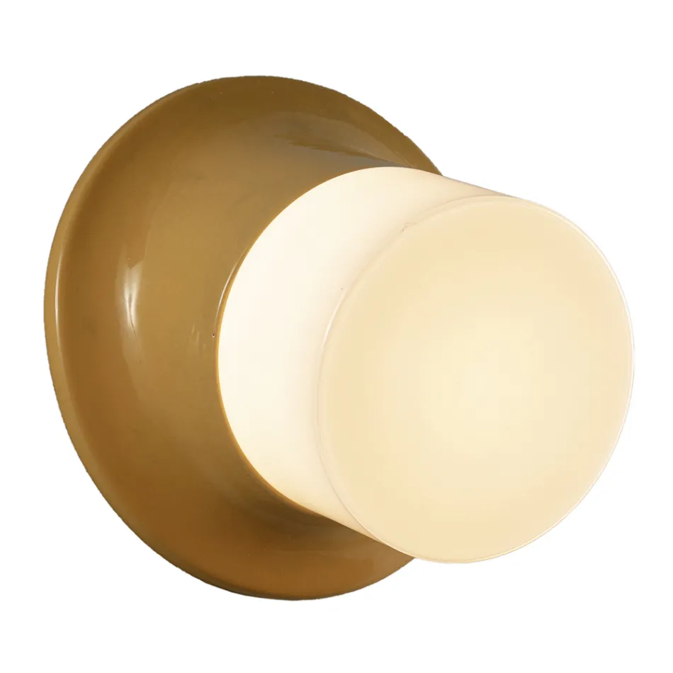 Utomhus vägglampa i Majolica och blåst glas tillverkat i Italien - Toscot Swinger Viadurini