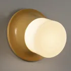 Utomhus vägglampa i Majolica och blåst glas tillverkat i Italien - Toscot Swinger Viadurini