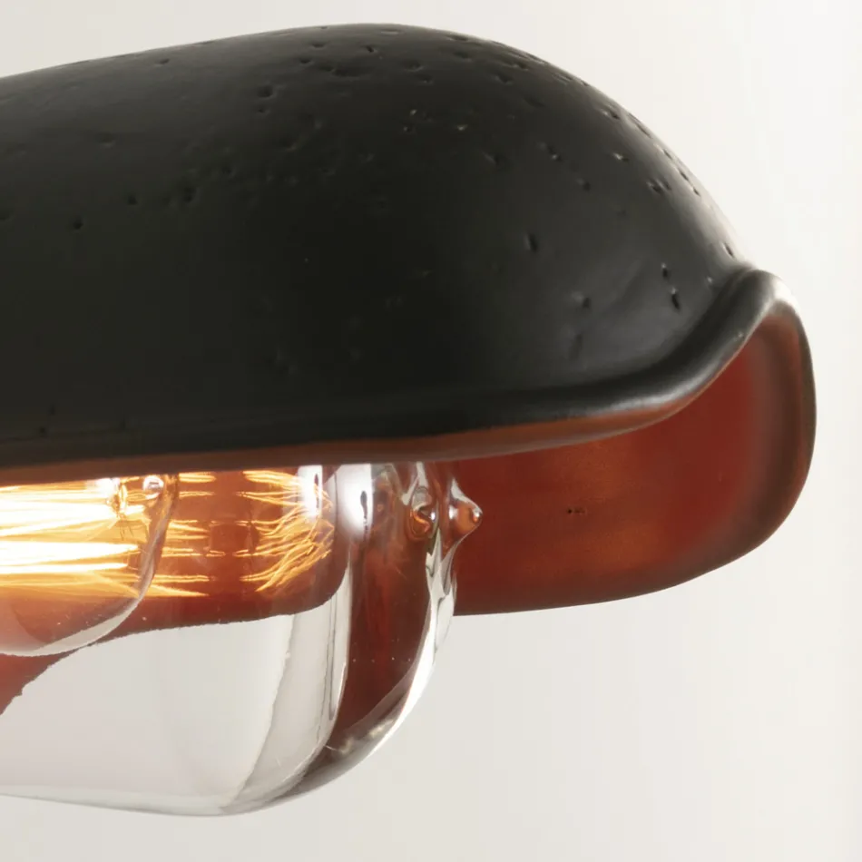 Toskansk Majolica utomhusvägglampa handgjord i Italien - Toscot Bistrò Viadurini