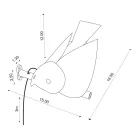 Utomhusvägglampa i emaljerad toskansk majolika Tillverkad i Italien - Uccellino Viadurini