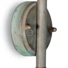 Elfico utomhusvägglampa i mässing, klart glas och IP44-klassning Viadurini