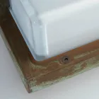 Vintage mässing utomhusvägglampa med E27-sockel och IP44 - Kristall Viadurini