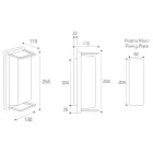 Vintage vägglampa i mässing för utomhusbruk, E27 och elegant lampa - Kristall Viadurini