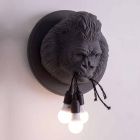 3 lampor vägglampa i Gorilla keramikgrå eller vit design - Rillago Viadurini