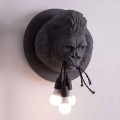 3 lampor vägglampa i Gorilla keramikgrå eller vit design - Rillago