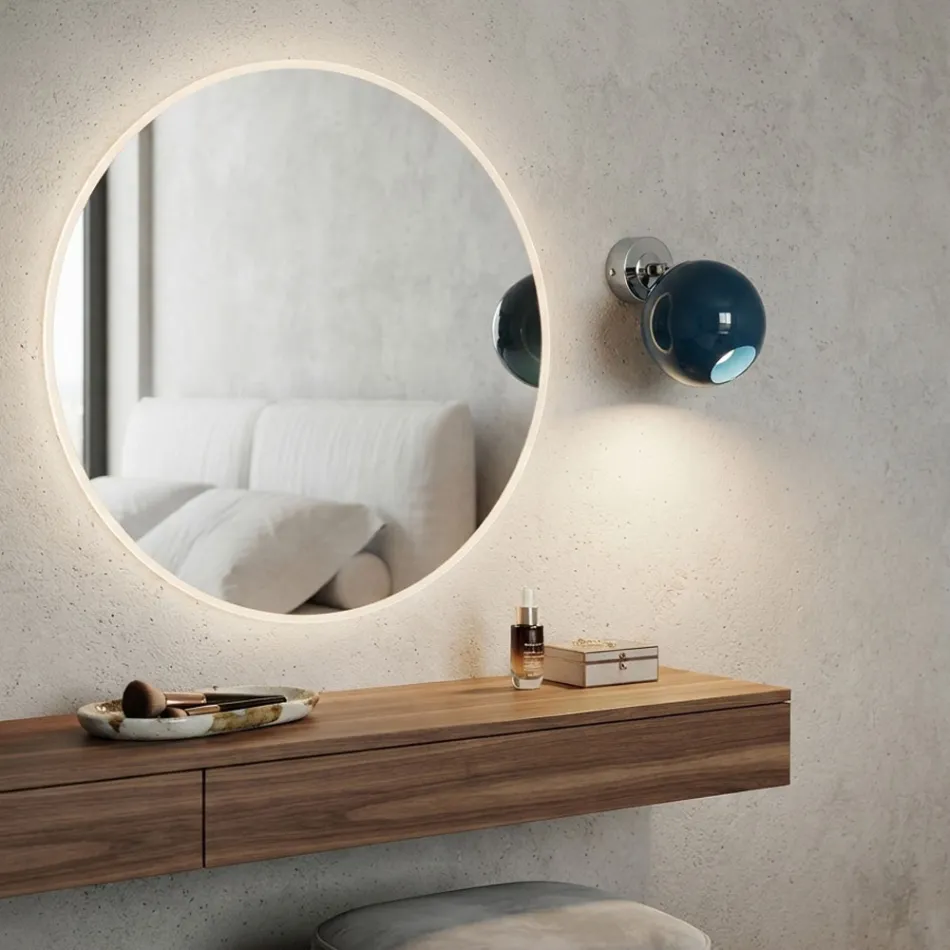 Lumira - Liten venetiansk vägglampa i glas Tillverkad i Italien Viadurini