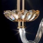 Vägglampa klassiker i kristall och glas Fine, 2 st Viadurini