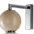 Stor vägglampa med tre ljus i glas, tillverkad i Italien - Lumira Viadurini