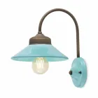 Ljus i färgade keramiska vägg och mässing Alice Ferroluce Viadurini