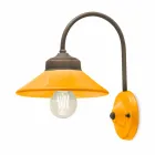 Ljus i färgade keramiska vägg och mässing Alice Ferroluce Viadurini