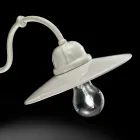 Lampa i glansigt keramiska vägg Ferroluce Retro Viadurini