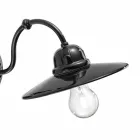 Lampa i glansigt keramiska vägg Ferroluce Retro Viadurini