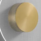 Nora - Vägglampa i metall med mikroprickig plexiglasdiffusor Viadurini