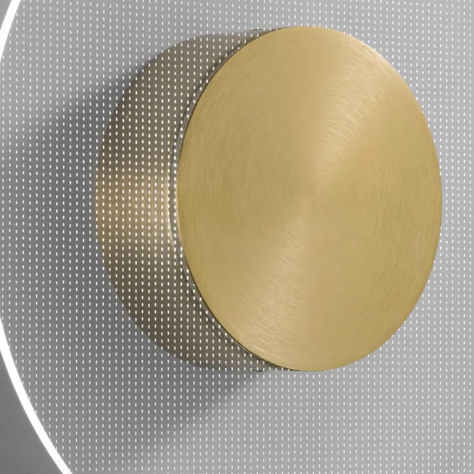 Nora - Vägglampa i metall med mikroprickig plexiglasdiffusor Viadurini