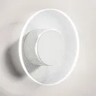 Nora - Vägglampa i metall med mikroprickig plexiglasdiffusor Viadurini